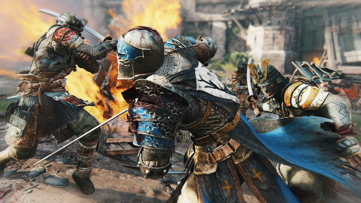 Soldiers going into battle in For Honor.