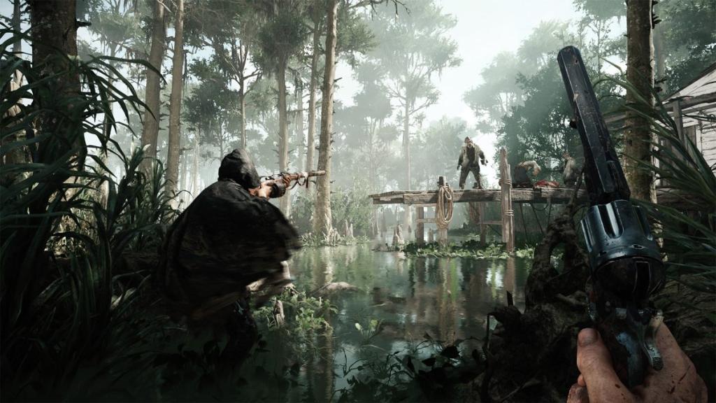 Hunters in a swamp in Hunt: Showdown.