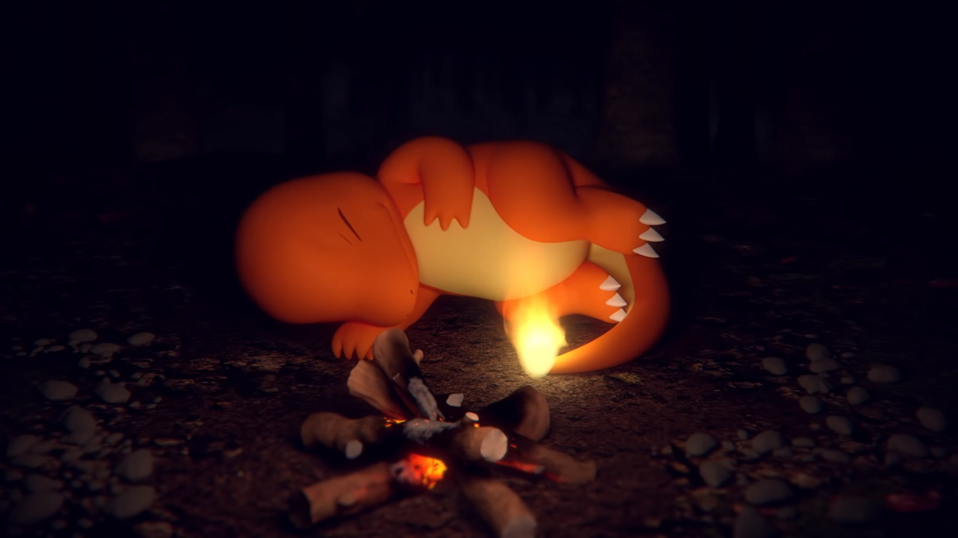 The Pokemon Company is cool with us watching a Charmander sleep