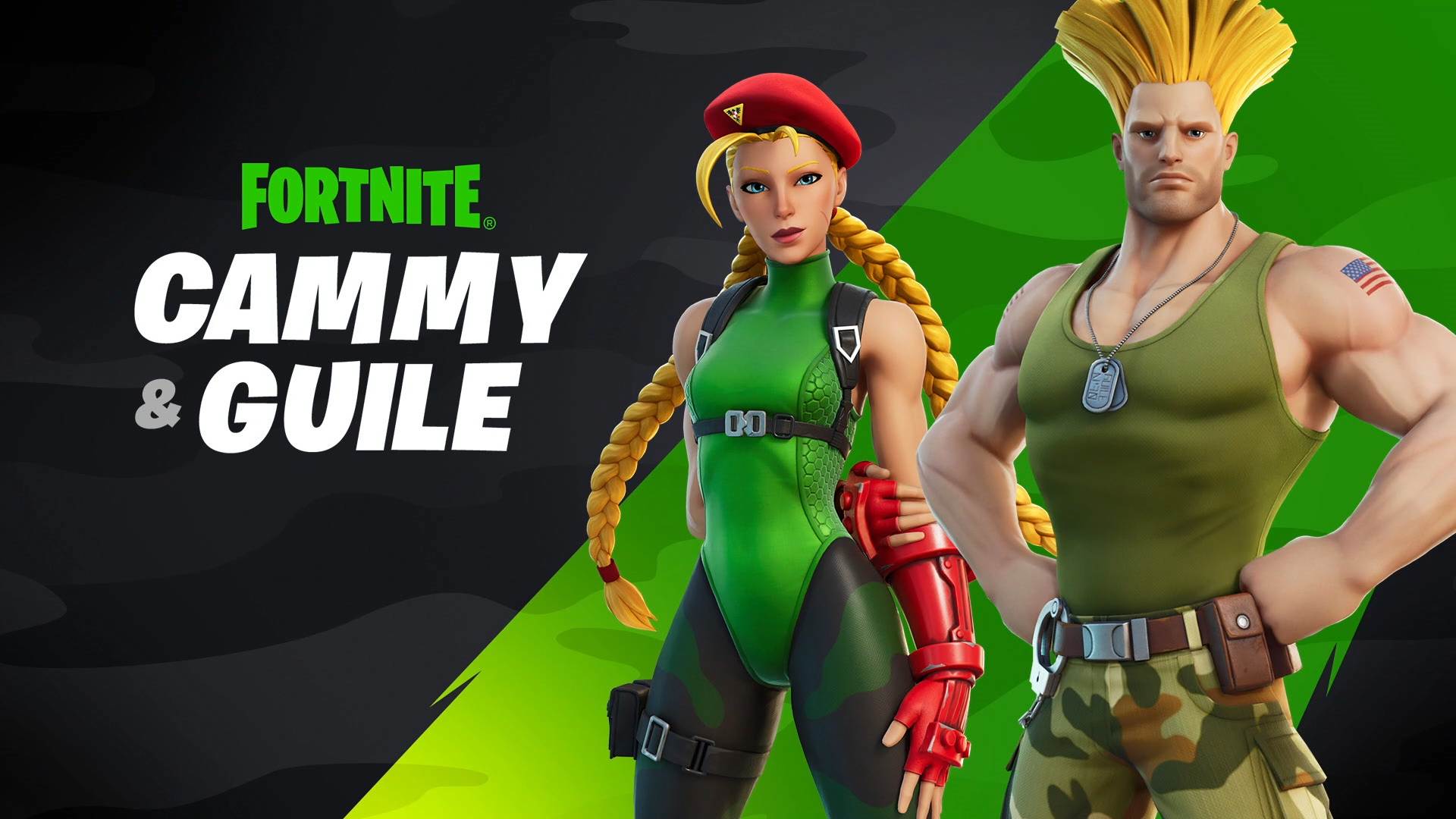 Street Fighter’s Guile and Cammy are crossing over into Fortnite