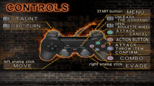 God Hand's controller layout