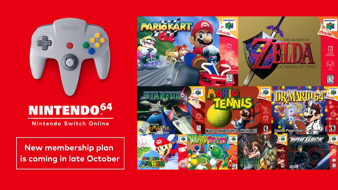 Nintendo Switch Online N64 key art