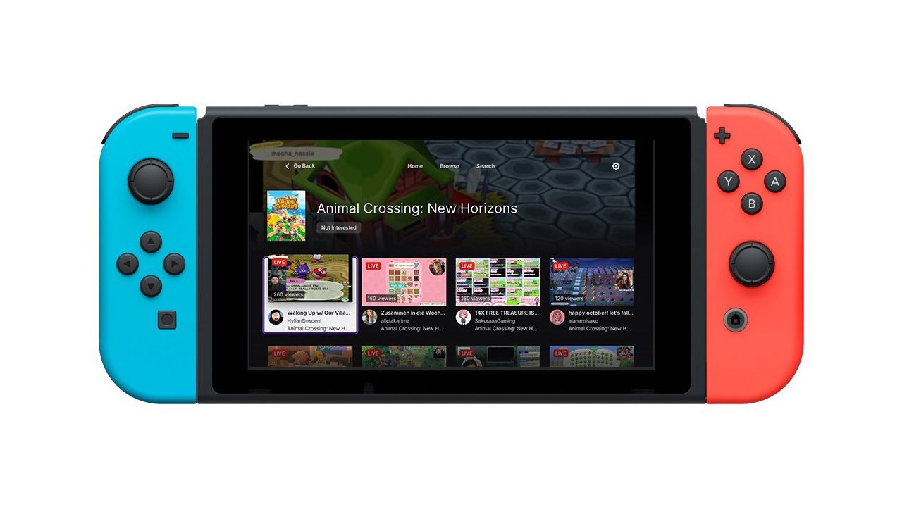 Nintendo Switch Twitch app