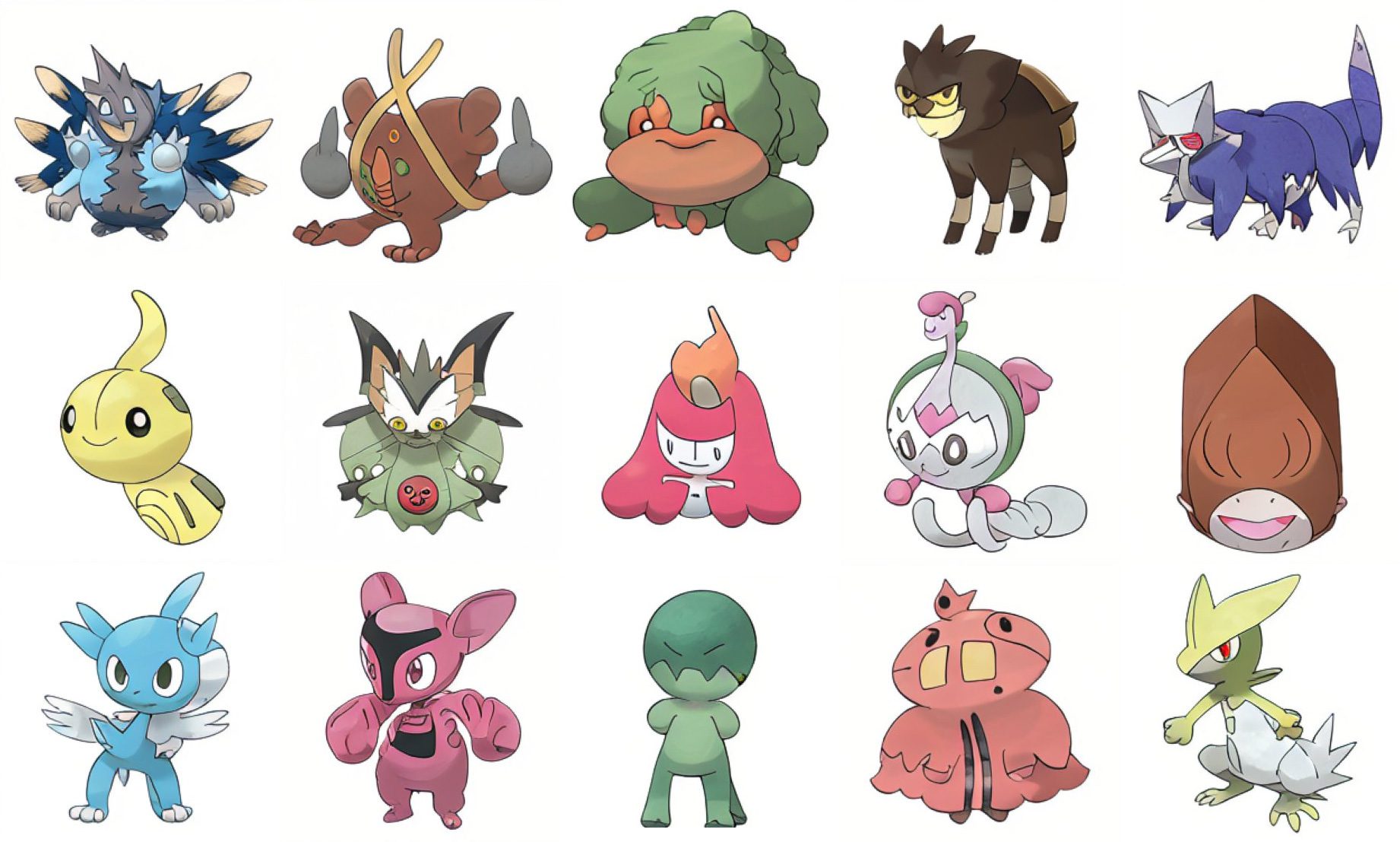 AI-generated Pokemon examples