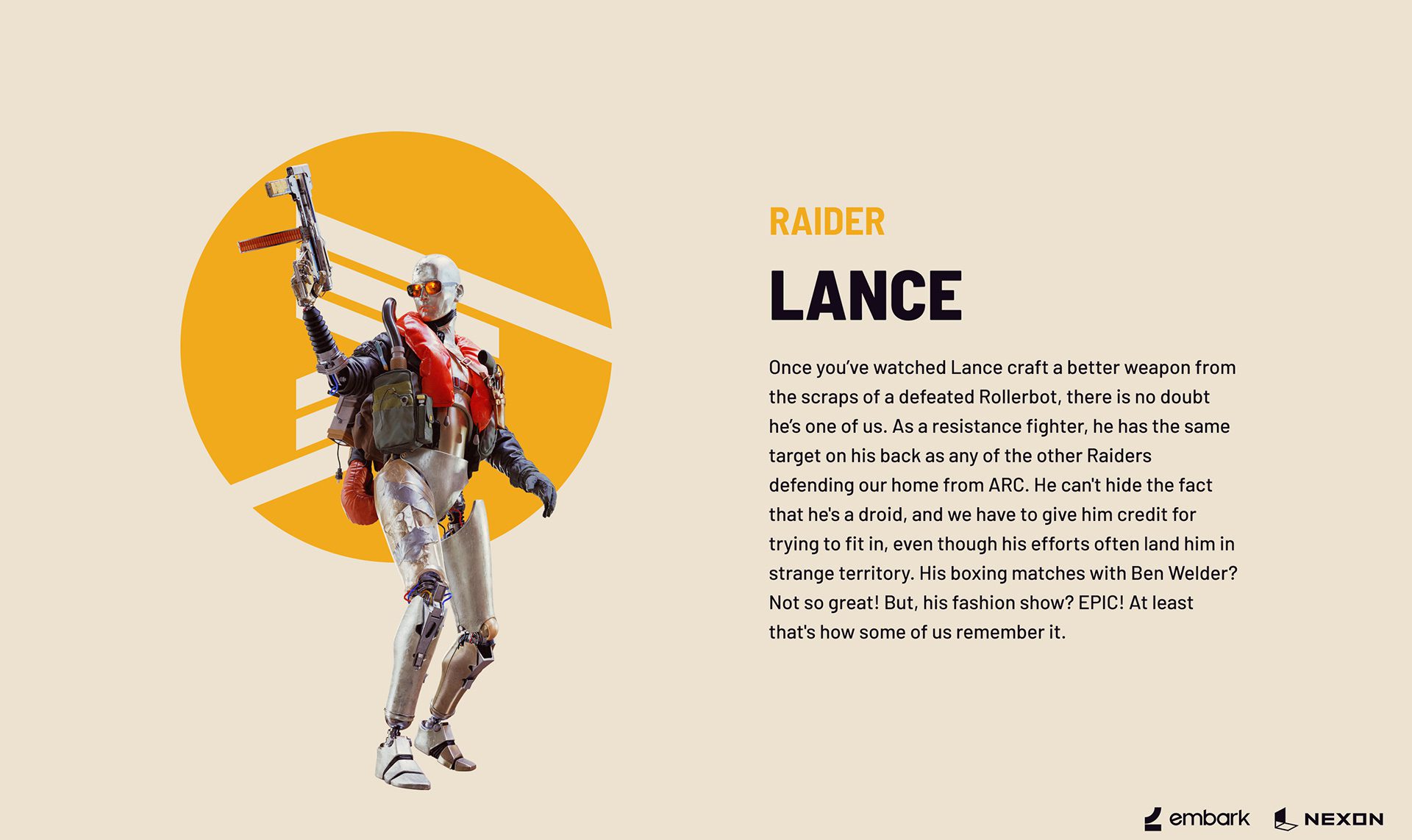 ARC Raiders Lance bio