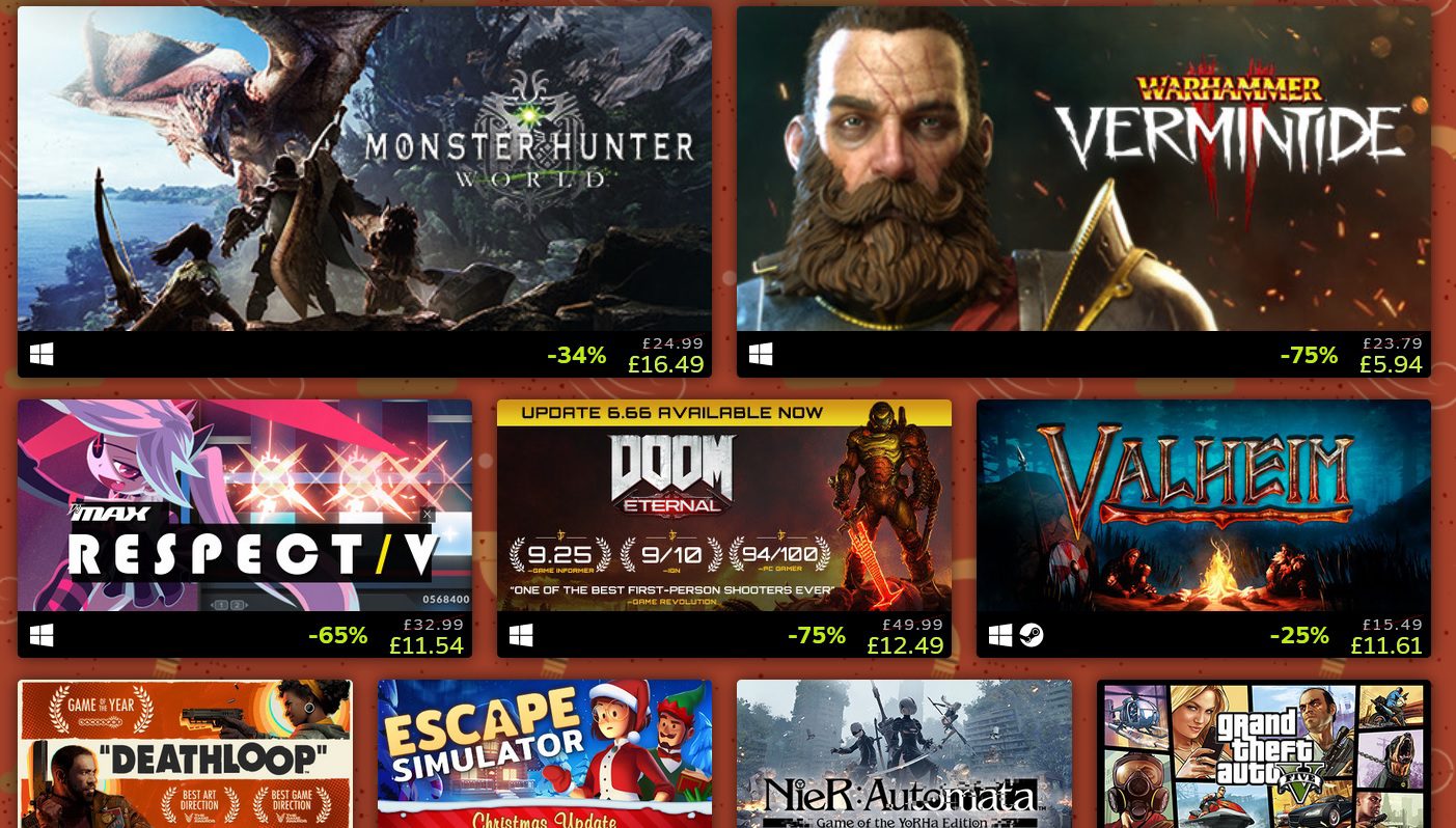 steam winter sale 2021