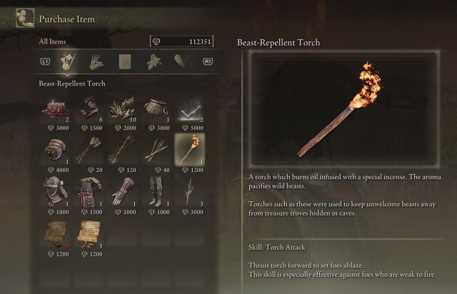 Beast-Repellent Torch item description