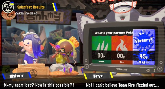 splatoon 3 splatfest result pokemon team water