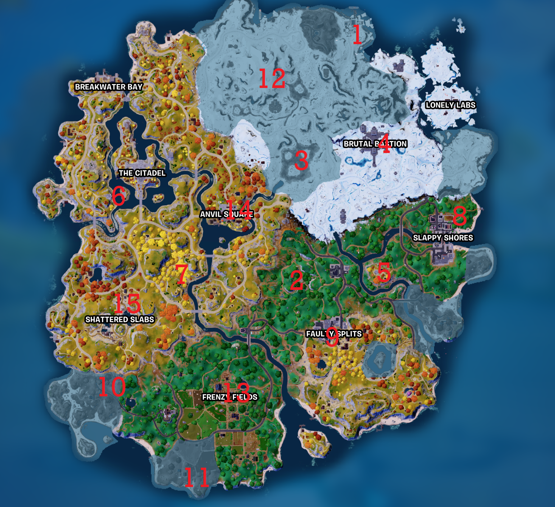 All NPC locations in Fortnite chapter 4, season 1