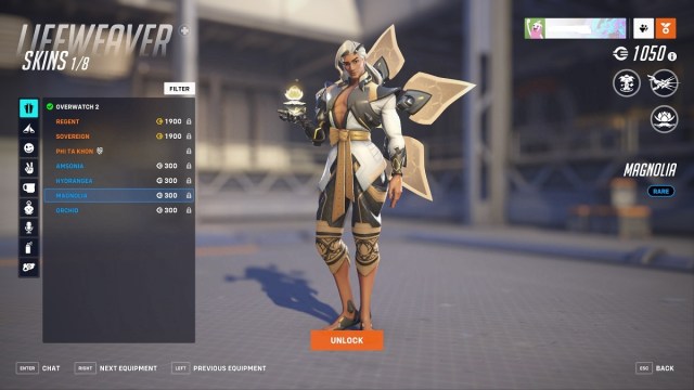 Magnolia Lifeweaver hero skins Overwatch 2