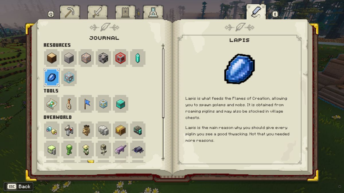 Minecraft Legends Lapis