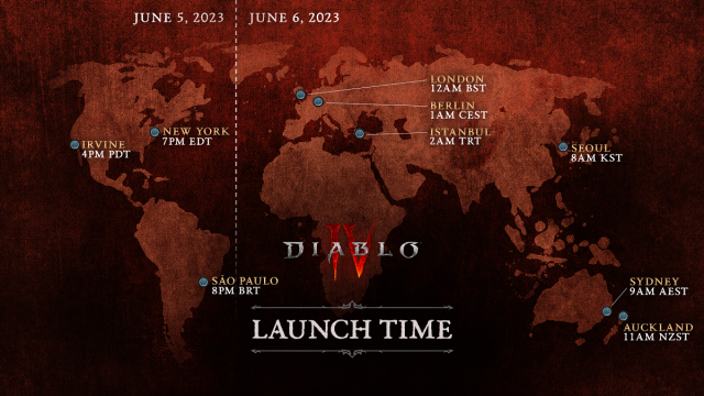 Diablo 4 Launch Times