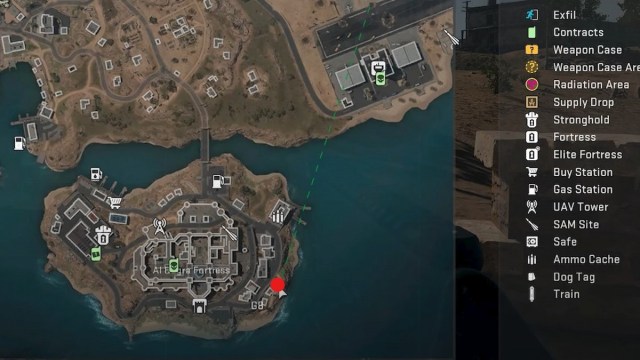 Al Bagra Fortress Dead Drop location on Warzone 2 map