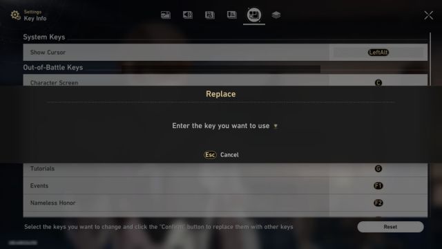 How to change key binds in Honkai: Star Rail