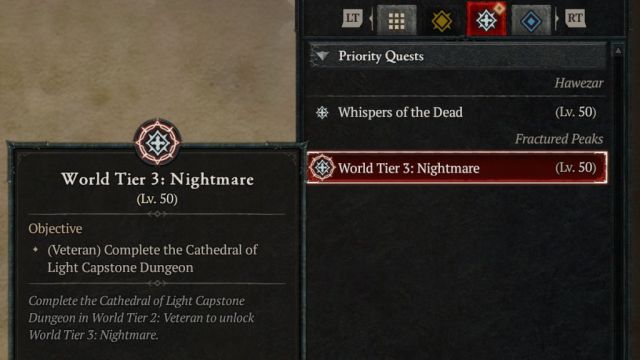 Diablo 4 World Tier 3