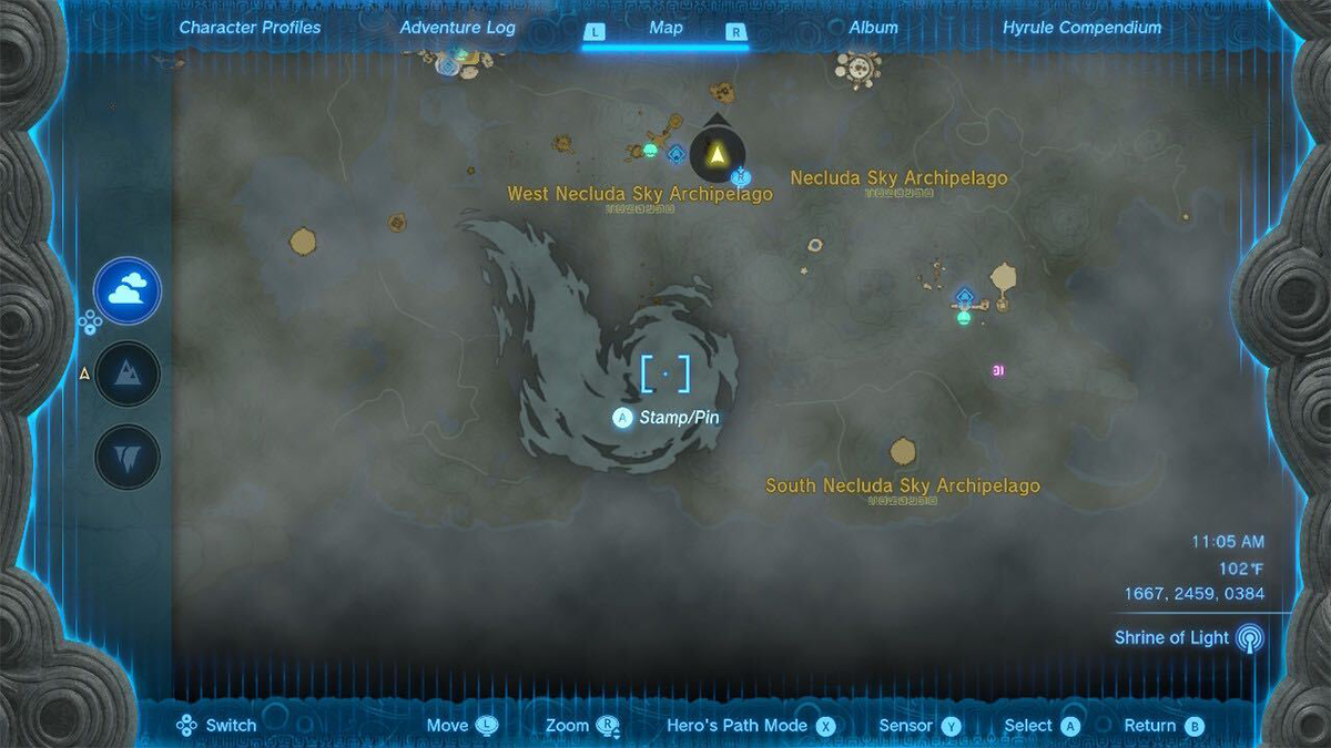 Legend of Zelda Tears of the Kingdom Dragonhead Island Location Header