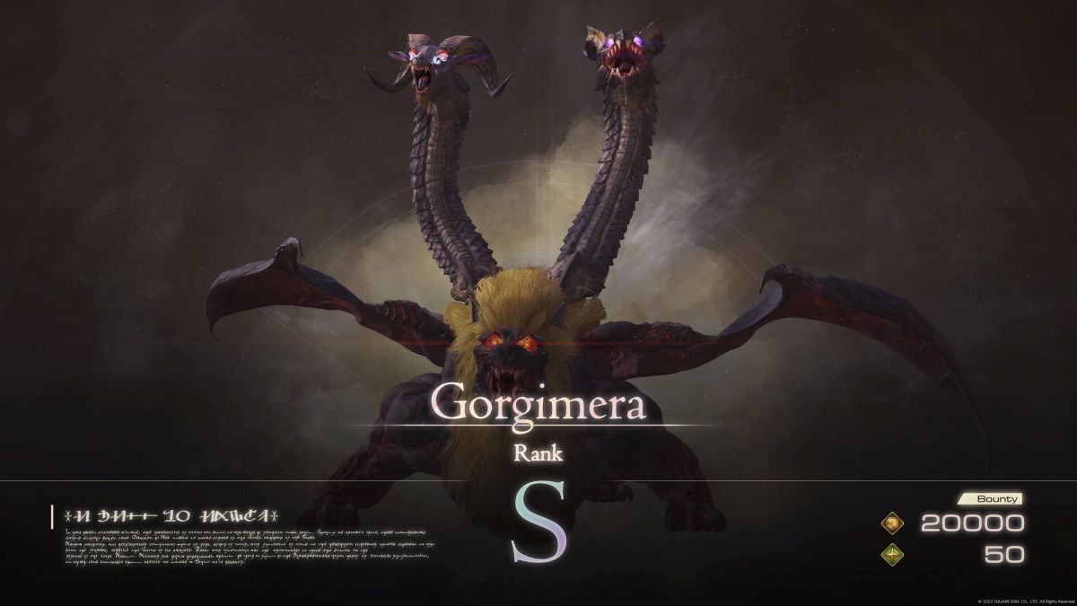 Final Fantasy XVI (FF16) Gorgimera Tricephalic Terror Hunt guide