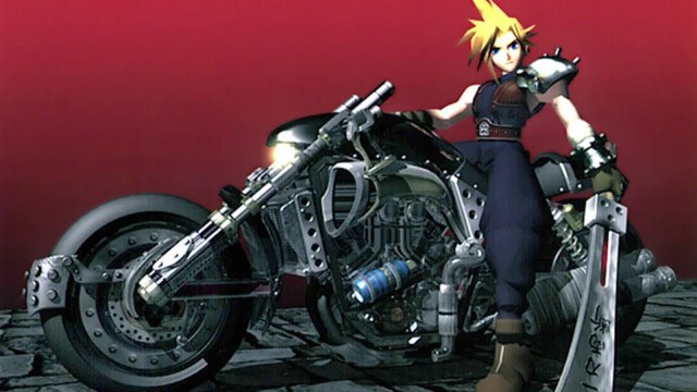 Cloud and his G-bike