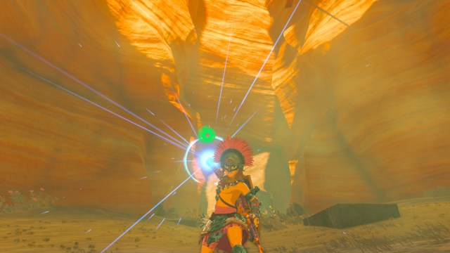 Link using Earthquake in The Legend of Zelda: Tears of the Kingdom.