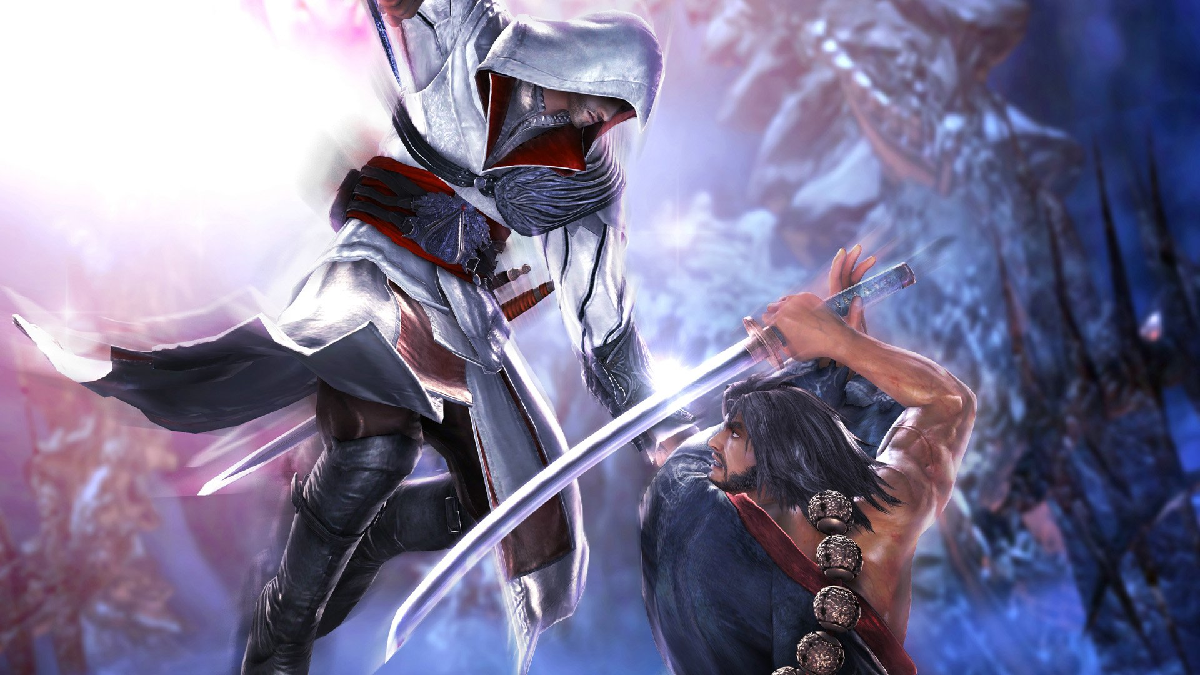 soulcalibur v ezio fights mitsurugi