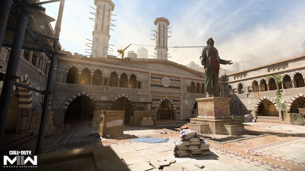 Warzone map Akhdar Statue