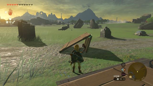 Building a small ramp to perform the item duplication glitch in Tears of the Kingdom