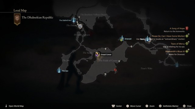 Dread Comet location in Final Fantasy XVI (FF16)