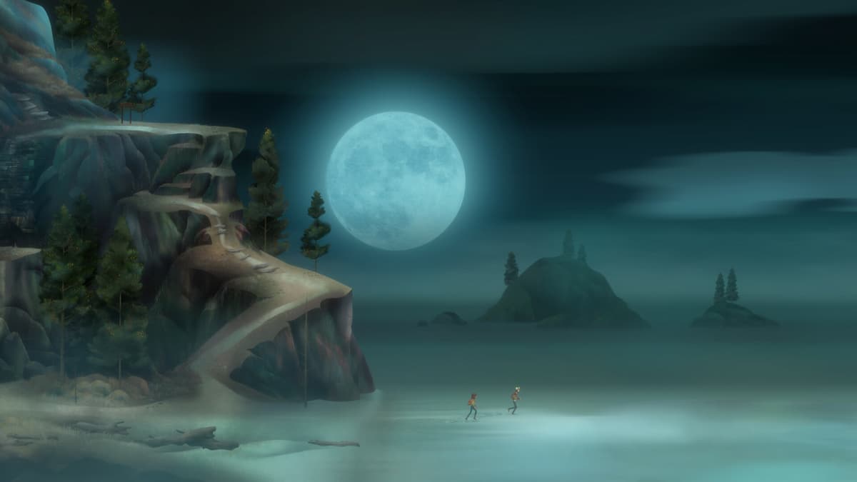 Oxenfree beach scene