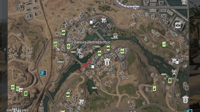 Zarqwa Hydroelectric dead drop location