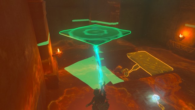 Lever in the Ancient Prison Ruins in The Legend of Zelda: Tears of the Kingdom.