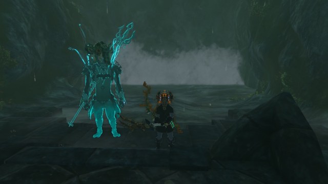 Link and Sidon in The Legend of Zelda: Tears of the Kingdom.