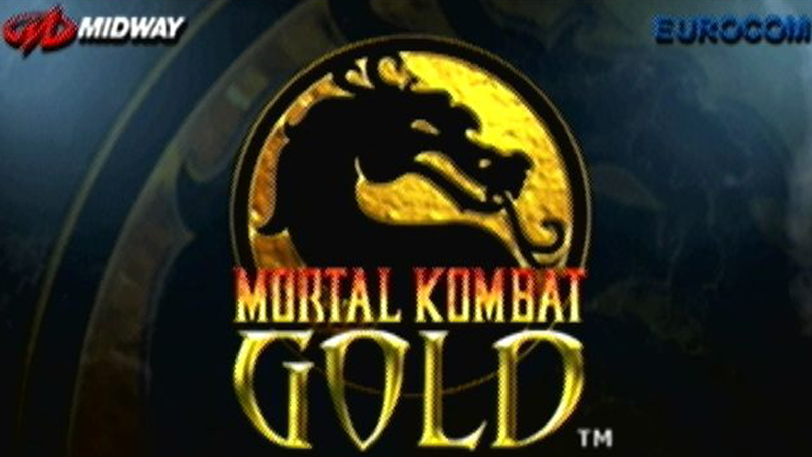 Mortal Kombat Gold's title screen