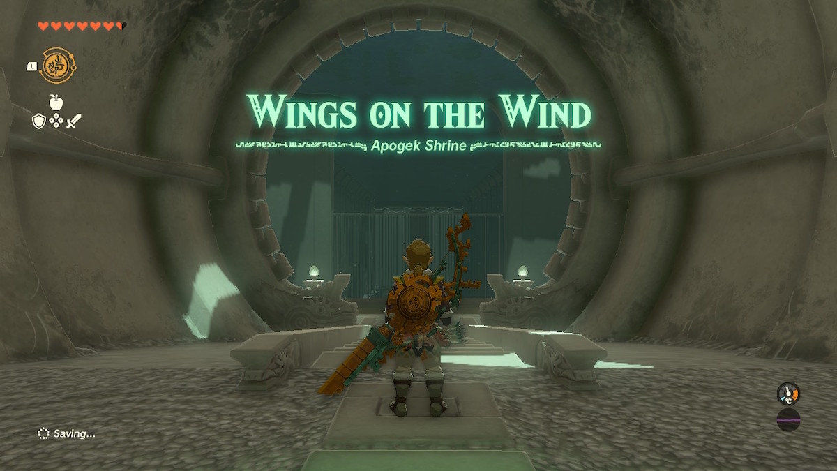 the entrance to apogek shrine in tears of the kingdom