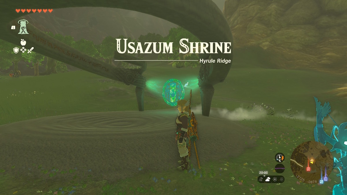 the location of usazum shrine in tears of the kingdom