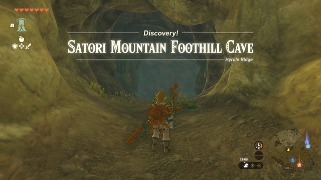 satori mountain foothill cave entrance