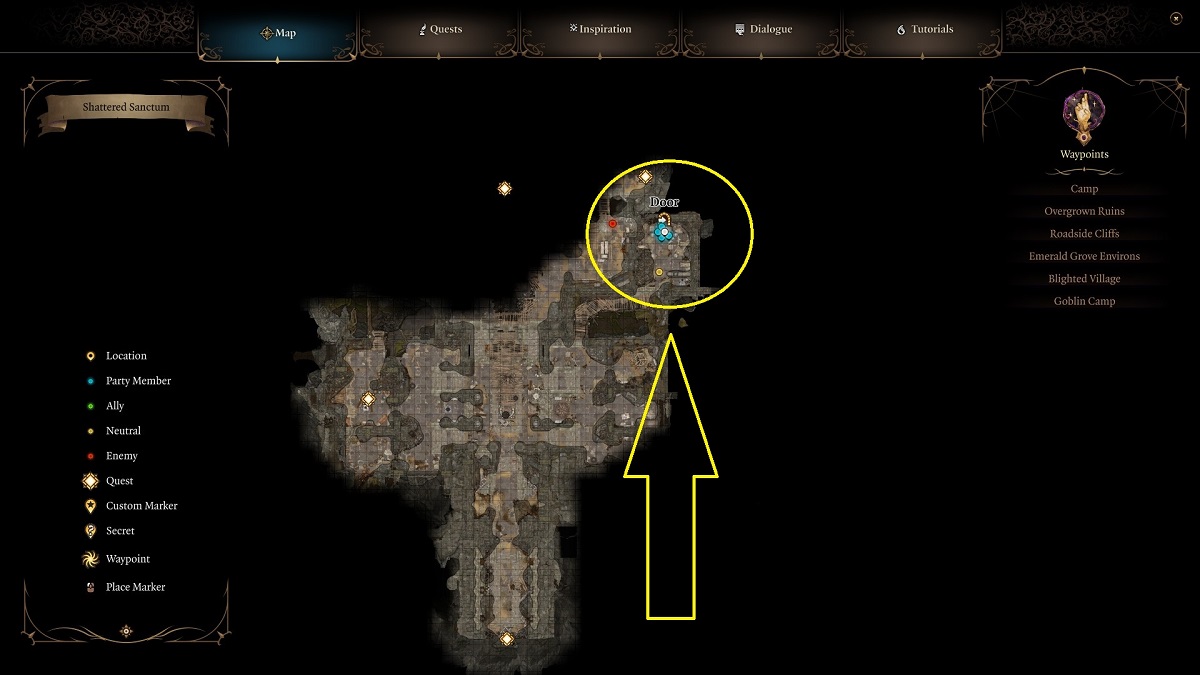 Baldur's Gate 3 Halsin location