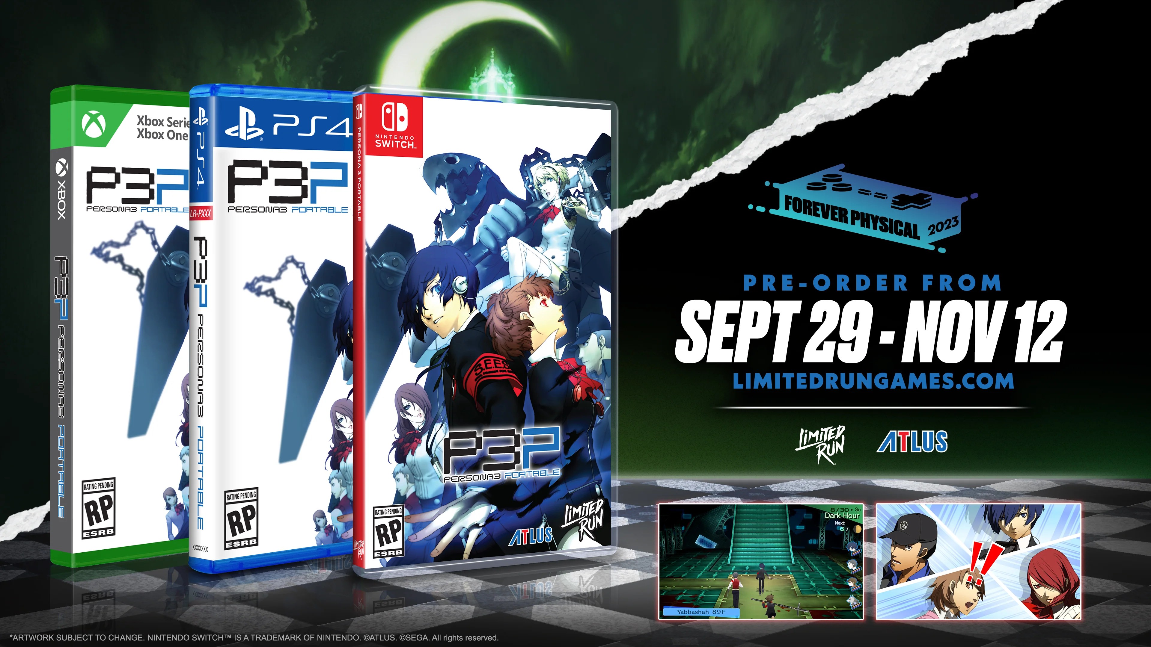 Persona 3 Portable Limited Run Games