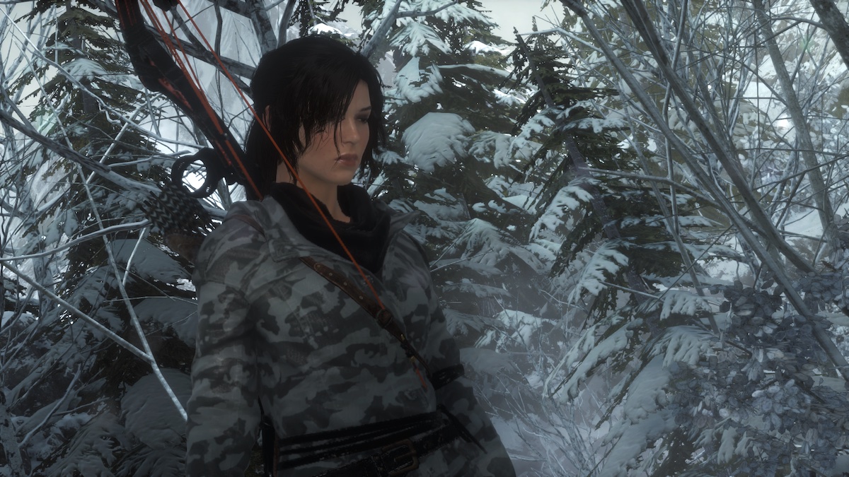 Lara Croft in Rise of the Tomb Raider.