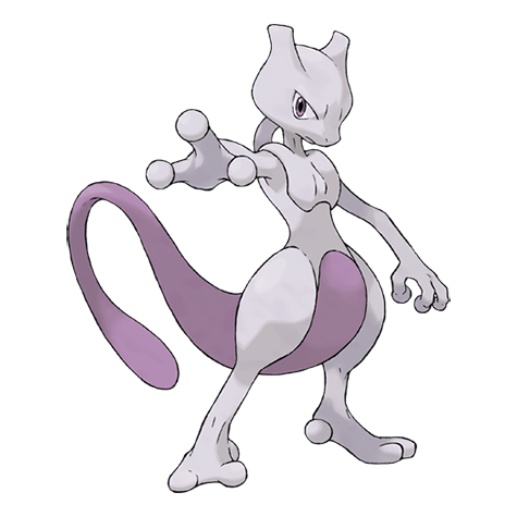 Pokemon Red and Blue legendary Mewtwo