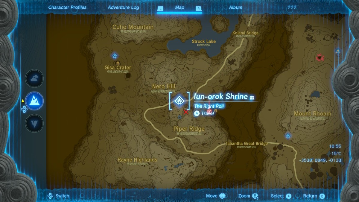 iun-orok shrine on the map in tears of the kingdom