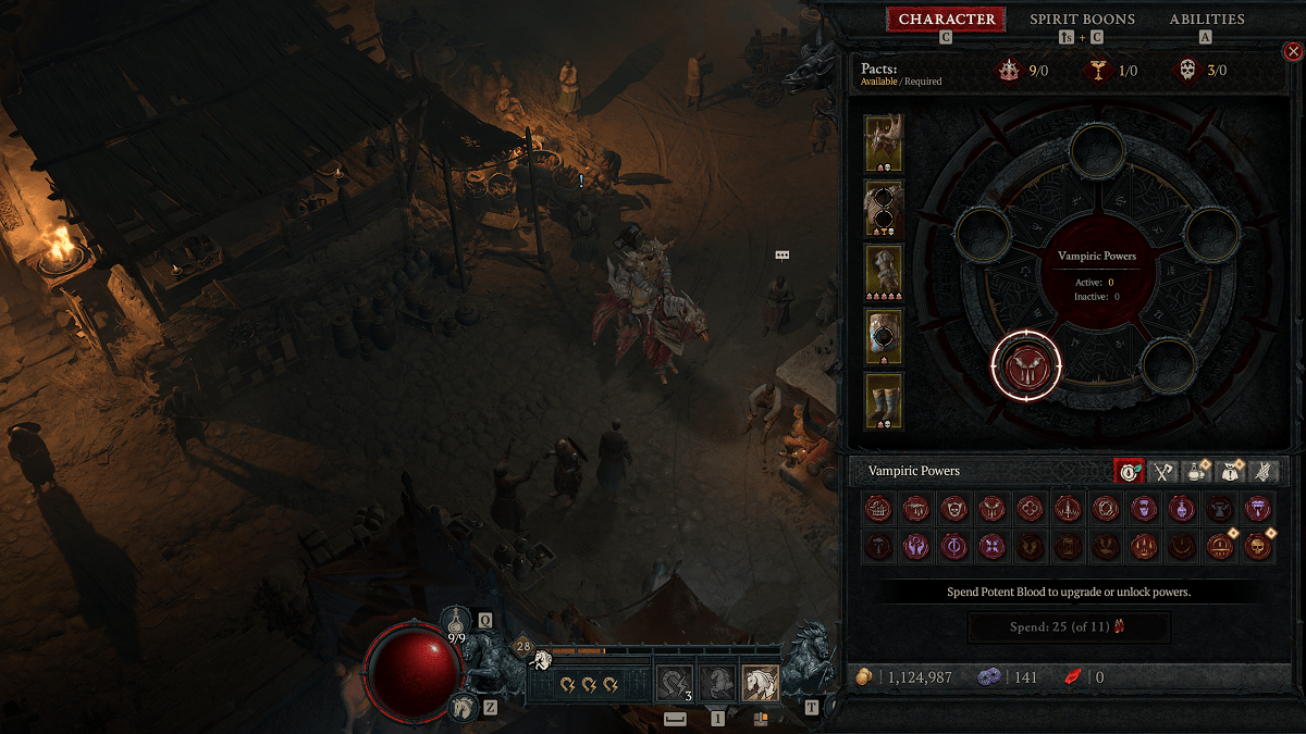 How to equip your Vampiric Powers in Diablo 4 Season 2