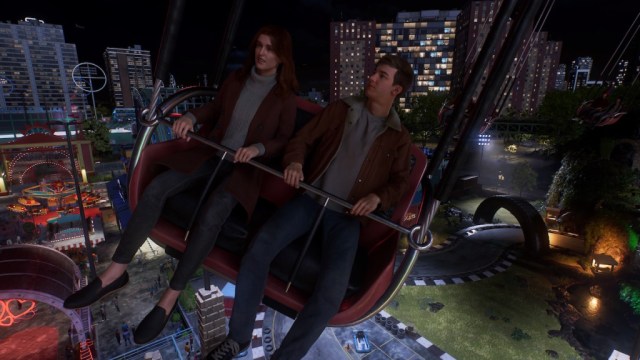 MJ and Peter Parker at the Park of Coney Island in Spider-Man 2.