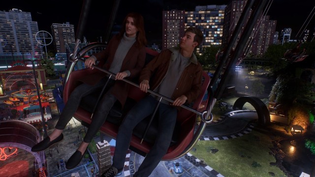 MJ and Peter Parker at the Park of Coney Island in Spider-Man 2.