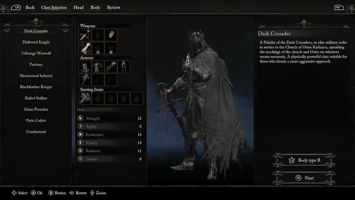 The Dark Crusader Class in Lords of the Fallen