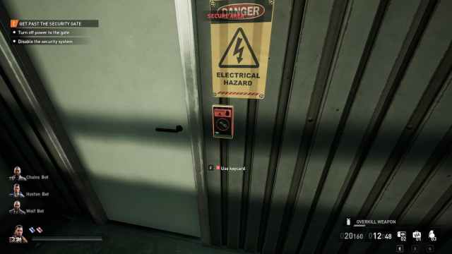 The red keycard door in No Rest for the Wicked in Payday 3