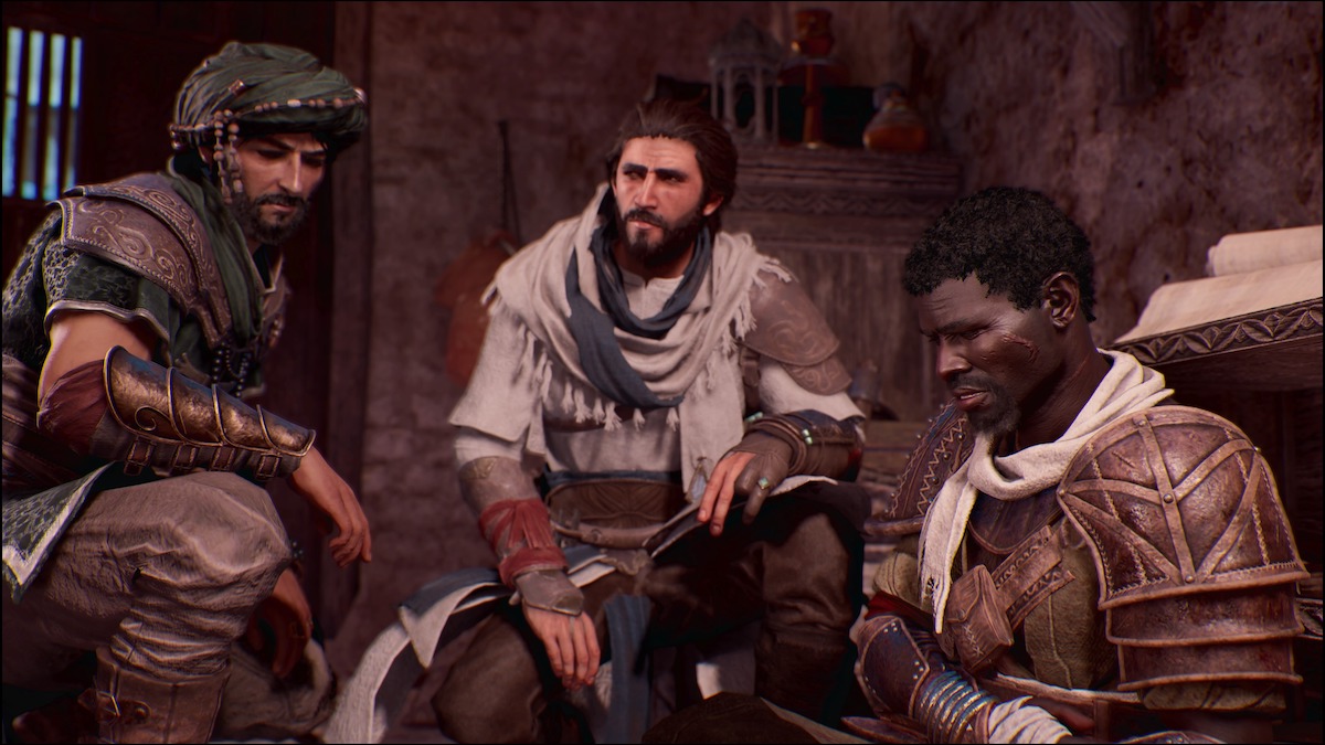 Basim talking in Assassin's Creed Mirage.