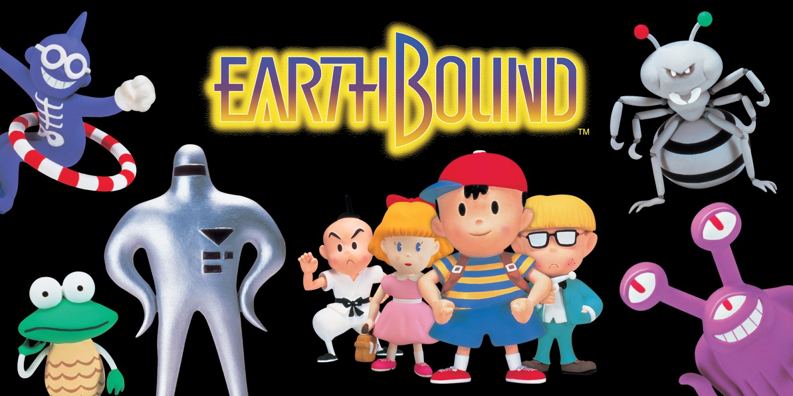 The cast from Earthbound