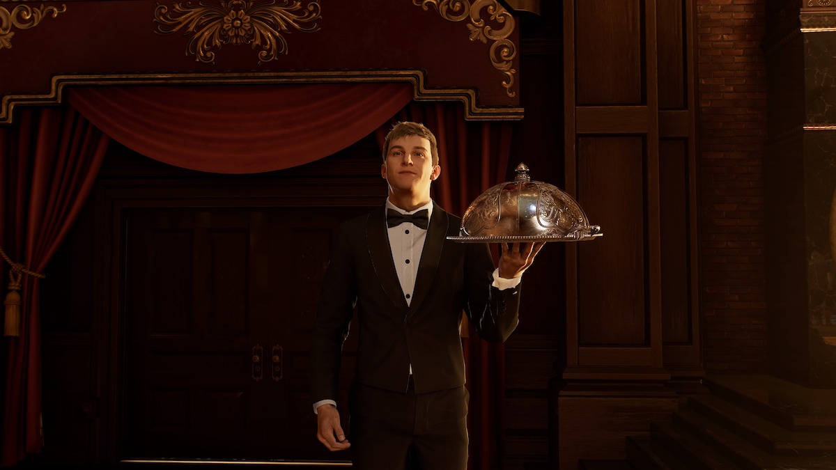 Peter Parker wearing a tuxedo in Spider-Man 2.