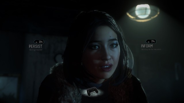 Until Dawn options.