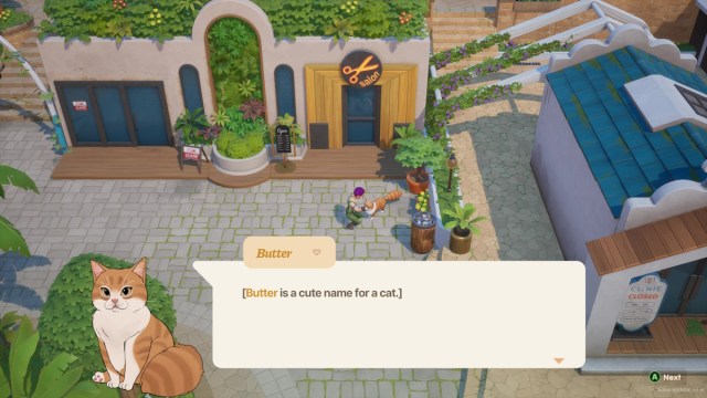 How to change the name of your character and farm in Coral Island butter the cat